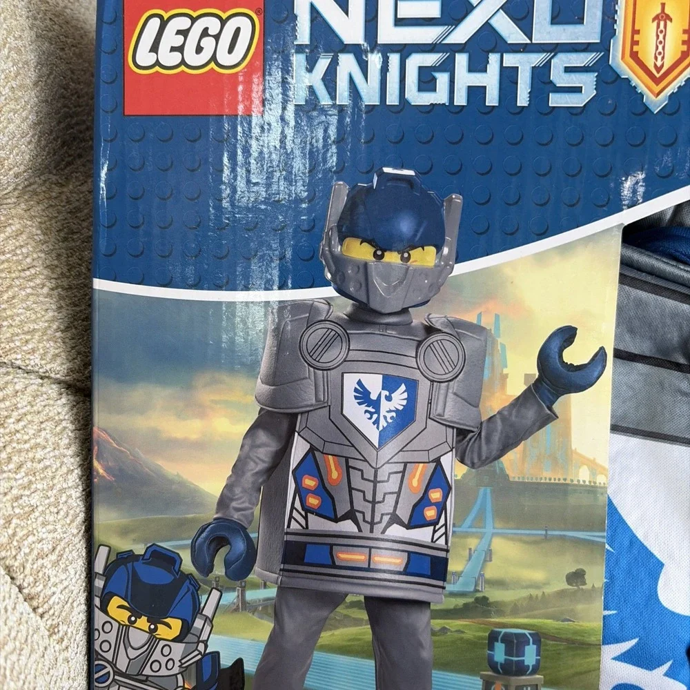 Lego Nexo Knights Child Costume Clay Grey Blue Disguise Small 4-6 FREE Shipping!